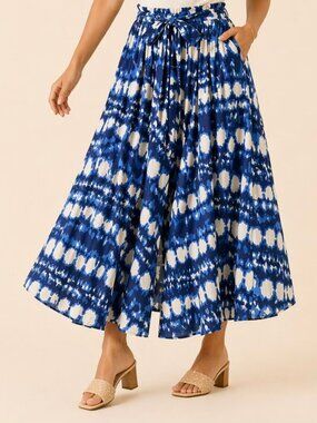 Wide long skirt